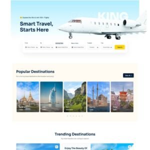 BookAnAir – Gutenberg Flight Booking Website Template
